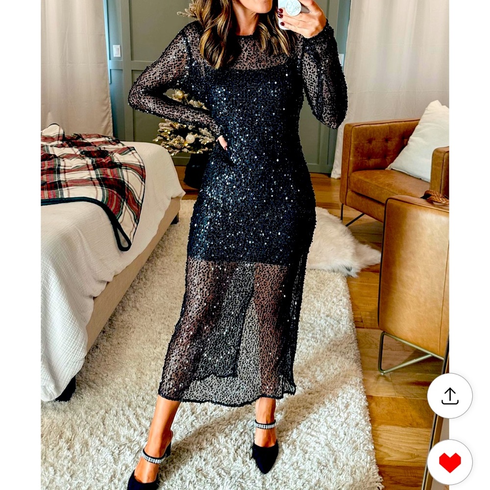 H&M glitter dress/ shimmery dress it’s like NEWWWW